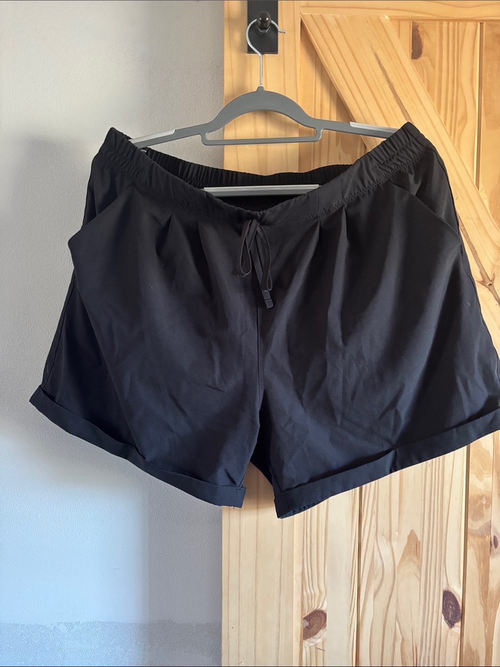 ZYIA Black Long Summer Shorts